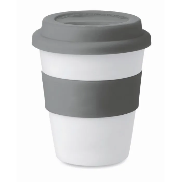 Gift Campaign Bicchiere da asporto con tappo e fascia abbinati 350ml Takeaway> Bicchieri Take Away