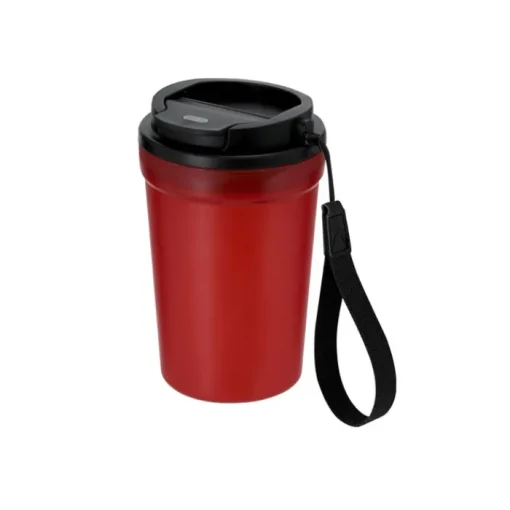 Gift Campaign Bicchiere da asporto finitura frosted con tappo ermetico 400ml> Bicchieri Take Away