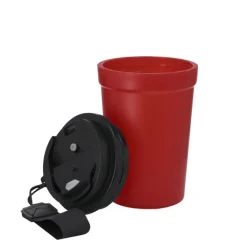 Gift Campaign Bicchiere da asporto finitura frosted con tappo ermetico 400ml> Bicchieri Take Away