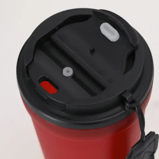 Gift Campaign Bicchiere da asporto finitura frosted con tappo ermetico 400ml> Bicchieri Take Away