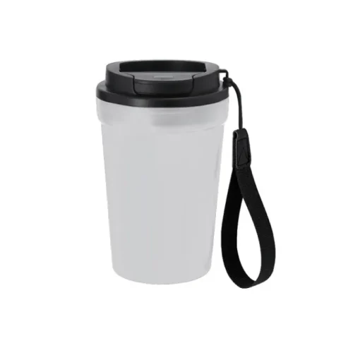 Gift Campaign Bicchiere da asporto finitura frosted con tappo ermetico 400ml> Bicchieri Take Away