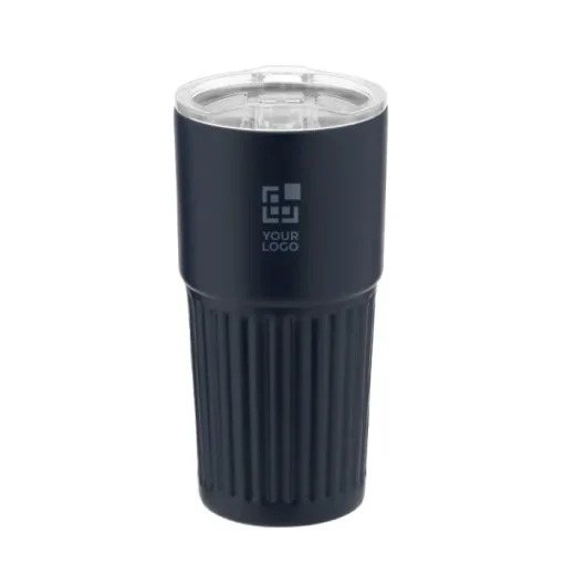 Gift Campaign Bicchiere da asporto in acciaio inox riciclato design in rilievo 500ml> Bicchieri Termici Personalizzati