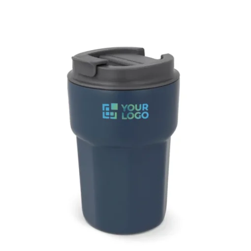 Gift Campaign Bicchiere da asporto in acciaio con tappo a vite in silicone 350ml> Bicchieri Take Away
