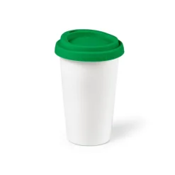 Gift Campaign Bicchiere da asporto in ceramica doppia parete con tappo colorato 290ml></noscript> Bicchieri Take Away