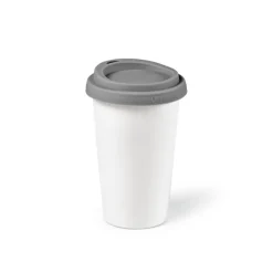 Gift Campaign Bicchiere da asporto in ceramica doppia parete con tappo colorato 290ml></noscript> Bicchieri Take Away