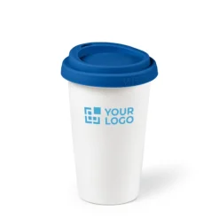 Gift Campaign Bicchiere da asporto in ceramica doppia parete con tappo colorato 290ml></noscript> Bicchieri Take Away