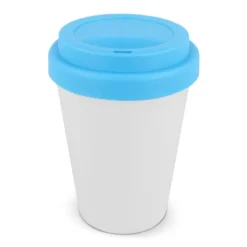 Gift Campaign Bicchiere da asporto in plastica riciclata con tappo colorato 250ml></noscript> Bicchieri Take Away