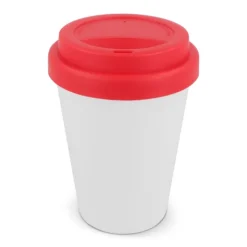 Gift Campaign Bicchiere da asporto in plastica riciclata con tappo colorato 250ml></noscript> Bicchieri Take Away