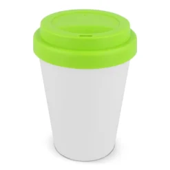 Gift Campaign Bicchiere da asporto in plastica riciclata con tappo colorato 250ml></noscript> Bicchieri Take Away