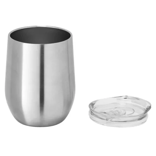 Gift Campaign Bicchiere da viaggio a doppio strato 400 ml Single Cuisine Metallic> Bicchieri Termici Personalizzati