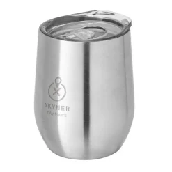 Gift Campaign Bicchiere da viaggio a doppio strato 400 ml Single Cuisine Metallic> Bicchieri Termici Personalizzati