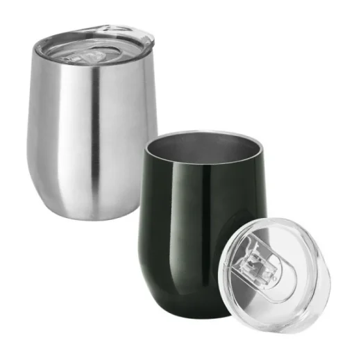 Gift Campaign Bicchiere da viaggio a doppio strato 400 ml Single Cuisine Metallic> Bicchieri Termici Personalizzati