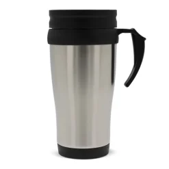 Gift Campaign Bicchiere da viaggio a doppia parete in acciaio e PP con manico 350ml> Bicchieri Termici Personalizzati