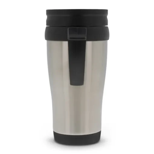 Gift Campaign Bicchiere da viaggio a doppia parete in acciaio e PP con manico 350ml> Bicchieri Termici Personalizzati