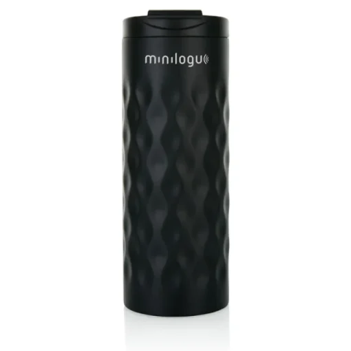Gift Campaign Bicchiere da viaggio in acciaio con disegno geometrico 350ml Geometric> Bicchieri Termici Personalizzati
