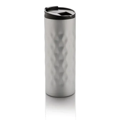Gift Campaign Bicchiere da viaggio in acciaio con disegno geometrico 350ml Geometric> Bicchieri Termici Personalizzati