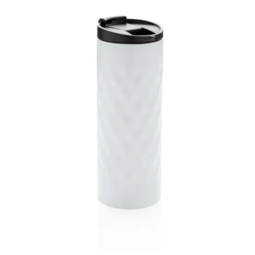 Gift Campaign Bicchiere da viaggio in acciaio con disegno geometrico 350ml Geometric> Bicchieri Termici Personalizzati