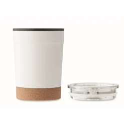Gift Campaign Bicchiere da viaggio in acciaio inox e PP con base in sughero da 300ml></noscript> Bicchieri Take Away