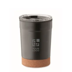 Gift Campaign Bicchiere da viaggio in acciaio inox e PP con base in sughero da 300ml></noscript> Bicchieri Take Away