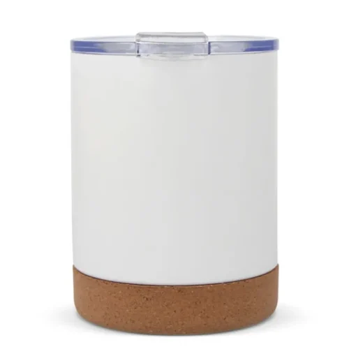 Gift Campaign Bicchiere da viaggio in acciaio e ceramica con base in sughero 350ml> Bicchieri Take Away