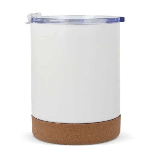 Gift Campaign Bicchiere da viaggio in acciaio e ceramica con base in sughero 350ml> Bicchieri Take Away
