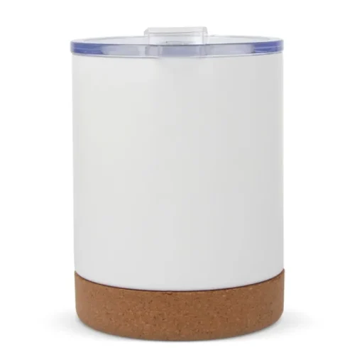 Gift Campaign Bicchiere da viaggio in acciaio e ceramica con base in sughero 350ml> Bicchieri Take Away