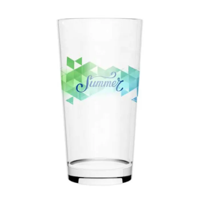 Gift Campaign Bicchiere di vetro personalizzato con logo in quadricromia 580ml Freshly> Gadget Per L'Ufficio|Bicchieri Di Vetro Personalizzati