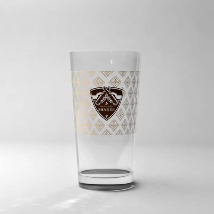 Gift Campaign Bicchiere di vetro personalizzato con logo in quadricromia 580ml Freshly> Gadget Per L'Ufficio|Bicchieri Di Vetro Personalizzati