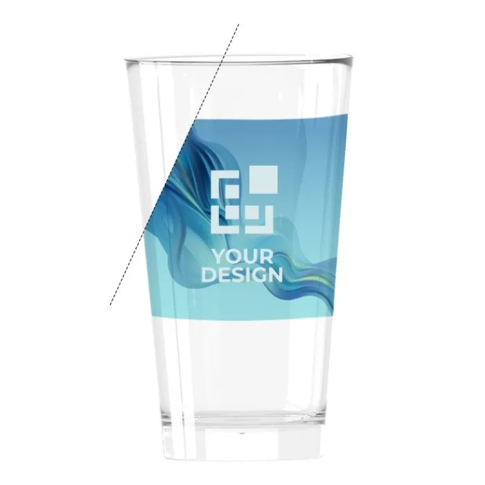 Gift Campaign Bicchiere di vetro personalizzato con logo in quadricromia 580ml Freshly> Gadget Per L'Ufficio|Bicchieri Di Vetro Personalizzati