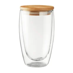 Gift Campaign Bicchiere grande doppia parete con tappo bambù 450ml Vacuum Large> Tazzine Da Caffè E Tazze Tè