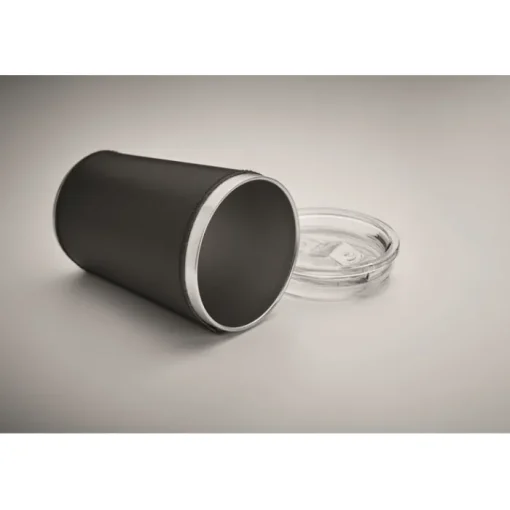 Gift Campaign Bicchiere in acciaio con fodera rimovibile in pelle sintetica 350ml> Bicchieri Take Away