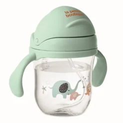 Gift Campaign Bicchiere in tritan per bambini con elefantini e cannuccia 250ml> Altri Utensili Da Cucina