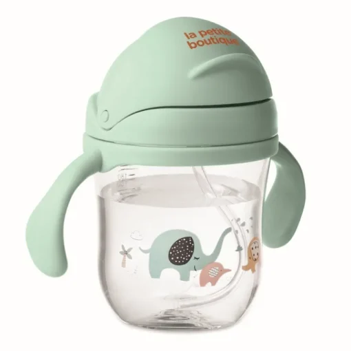 Gift Campaign Bicchiere in tritan per bambini con elefantini e cannuccia 250ml> Altri Utensili Da Cucina