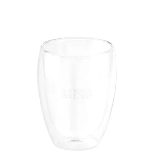 Gift Campaign Bicchiere in vetro con isolamento d'aria a doppia parete 350 ml> Bicchieri Di Vetro Personalizzati