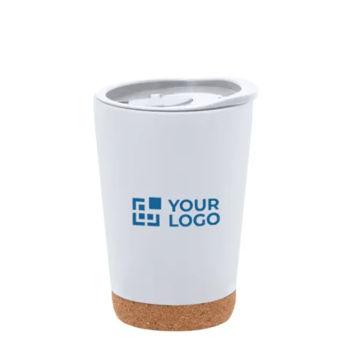 Gift Campaign Bicchiere take away a doppia parete con base in sughero da 260ml> Bicchieri Termici Personalizzati|Bicchieri Take Away