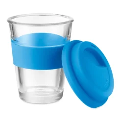 Gift Campaign Bicchiere take away con tappo e fascia silicone 350ml Takeaway Cristal></noscript> Bicchieri Take Away