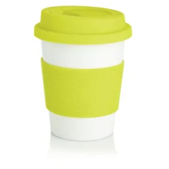 Gift Campaign Bicchiere take away ecologico fascia e tappo abbinati 350ml Latte></noscript> Bicchieri Take Away