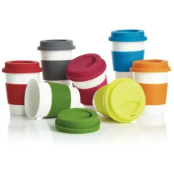 Gift Campaign Bicchiere take away ecologico fascia e tappo abbinati 350ml Latte></noscript> Bicchieri Take Away