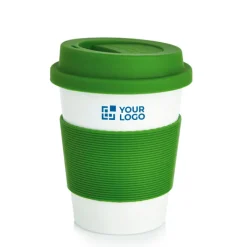 Gift Campaign Bicchiere take away ecologico fascia e tappo abbinati 350ml Latte></noscript> Bicchieri Take Away