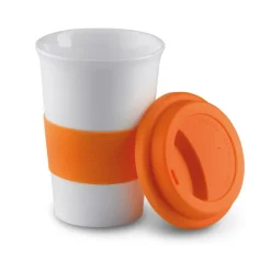Gift Campaign Bicchiere take away in ceramica coperchio e fascia 400ml Takeaway Plus></noscript> Bicchieri Take Away