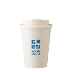 Gift Campaign Bicchiere take away in PP con tappo a vite e apertura per bere 350ml><noscript><img width=