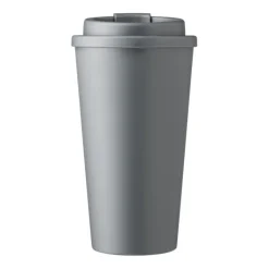 Gift Campaign Bicchiere take away in PP con tappo a vite e apertura per bere 475ml> Bicchieri Take Away