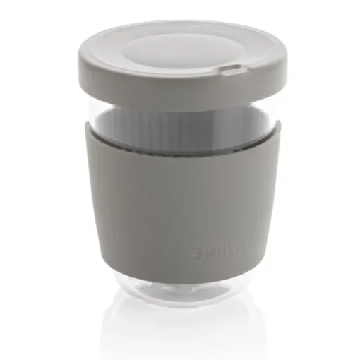 Gift Campaign Bicchiere take away in vetro con fascia e coperchio 360ml Ukiyo> Bicchieri Take Away