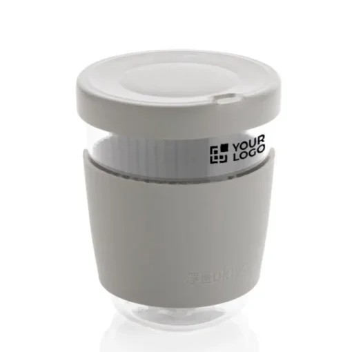 Gift Campaign Bicchiere take away in vetro con fascia e coperchio 360ml Ukiyo> Bicchieri Take Away