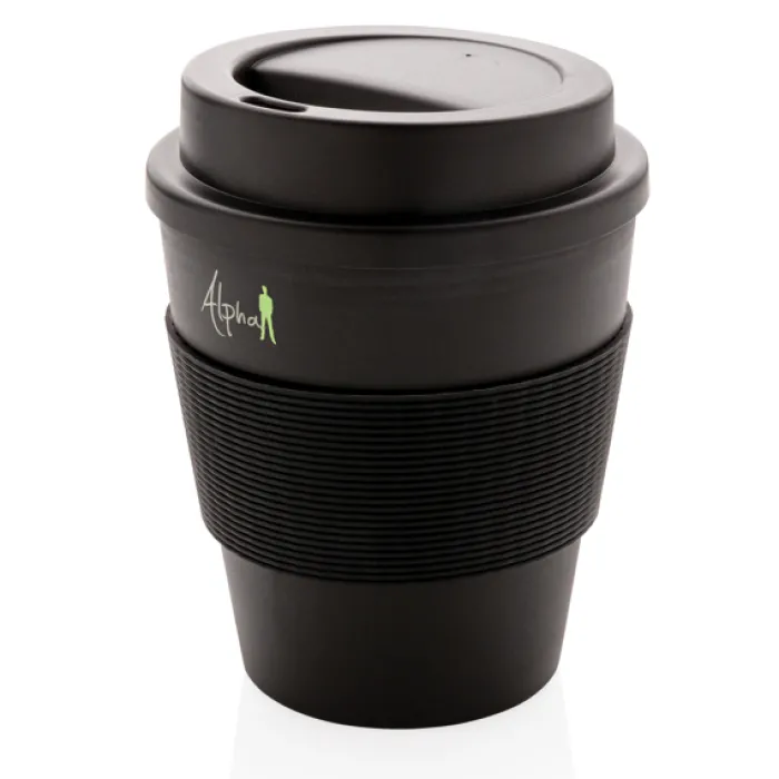 Gift Campaign Bicchiere take away tappo a vite e fascia 350ml Takeaway Comfort> Bicchieri Take Away