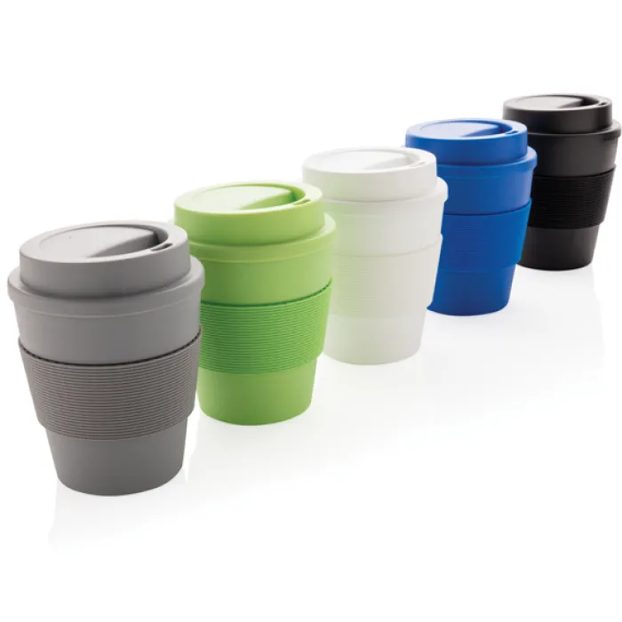 Gift Campaign Bicchiere take away tappo a vite e fascia 350ml Takeaway Comfort> Bicchieri Take Away