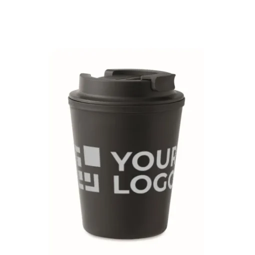 Gift Campaign Bicchiere takeaway con logo in PP riciclato con coperchio 300ml Recyclo> Bicchieri Termici Personalizzati
