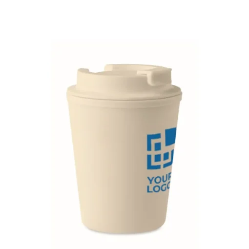 Gift Campaign Bicchiere takeaway con logo in PP riciclato con coperchio 300ml Recyclo> Bicchieri Termici Personalizzati