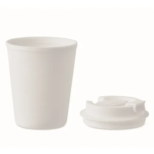 Gift Campaign Bicchiere takeaway con logo in PP riciclato con coperchio 300ml Recyclo> Bicchieri Termici Personalizzati