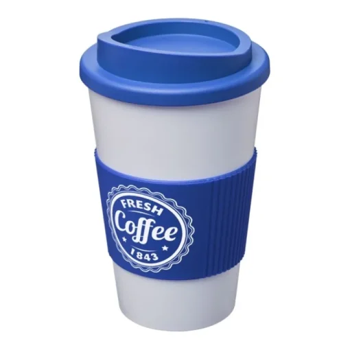 Gift Campaign Bicchiere tappo di sicurezza e fascia 350ml Takeaway agarre Americano> Bicchieri Take Away